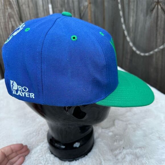 Vintage Dallas Mavericks NBA Snapback Hat Blue Unisex Adult - Picture 6 of 8